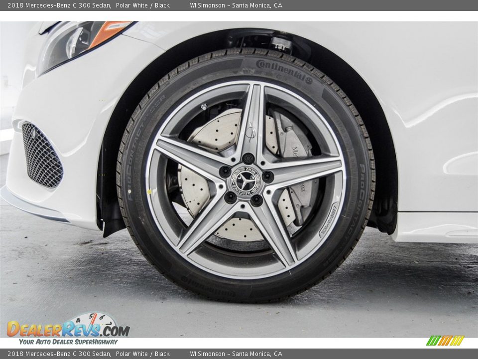 2018 Mercedes-Benz C 300 Sedan Polar White / Black Photo #9