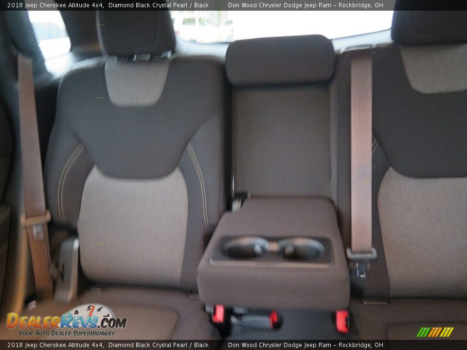 2018 Jeep Cherokee Altitude 4x4 Diamond Black Crystal Pearl / Black Photo #19