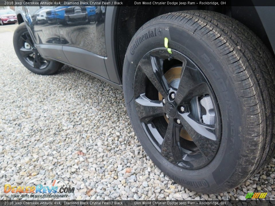 2018 Jeep Cherokee Altitude 4x4 Diamond Black Crystal Pearl / Black Photo #20
