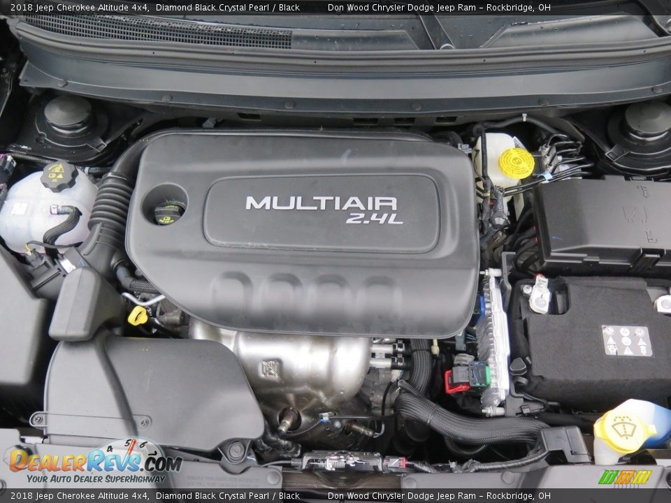 2018 Jeep Cherokee Altitude 4x4 Diamond Black Crystal Pearl / Black Photo #24