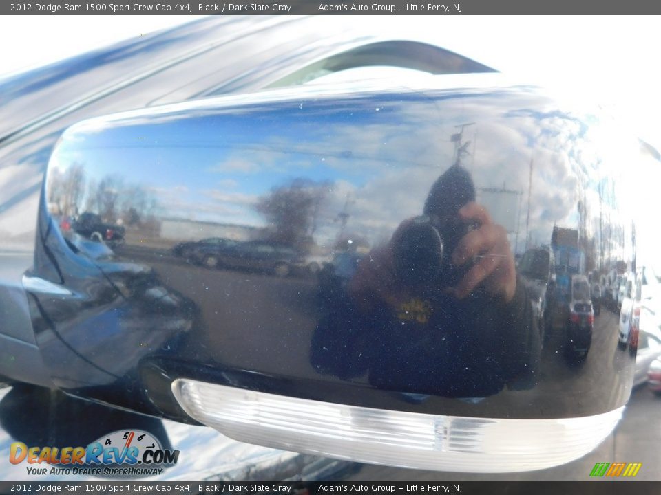 2012 Dodge Ram 1500 Sport Crew Cab 4x4 Black / Dark Slate Gray Photo #9