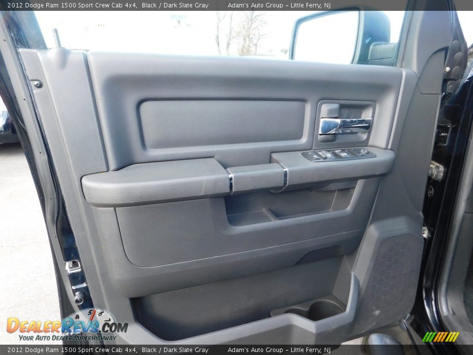 2012 Dodge Ram 1500 Sport Crew Cab 4x4 Black / Dark Slate Gray Photo #11