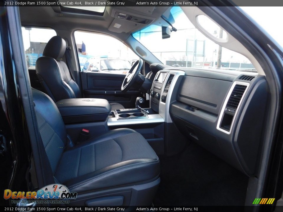 2012 Dodge Ram 1500 Sport Crew Cab 4x4 Black / Dark Slate Gray Photo #20