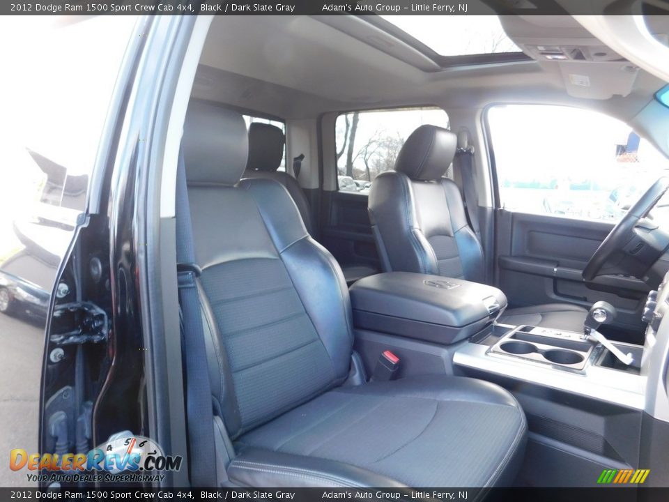 2012 Dodge Ram 1500 Sport Crew Cab 4x4 Black / Dark Slate Gray Photo #21