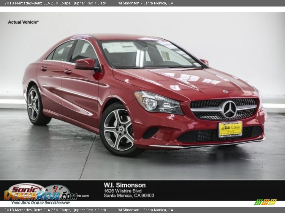 2018 Mercedes-Benz CLA 250 Coupe Jupiter Red / Black Photo #1