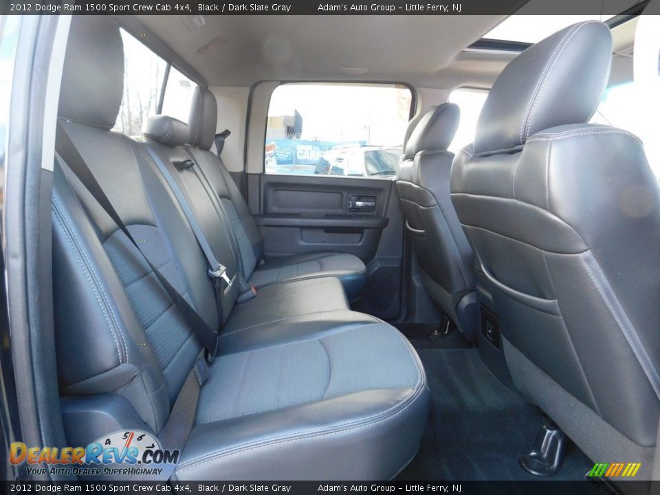 2012 Dodge Ram 1500 Sport Crew Cab 4x4 Black / Dark Slate Gray Photo #23