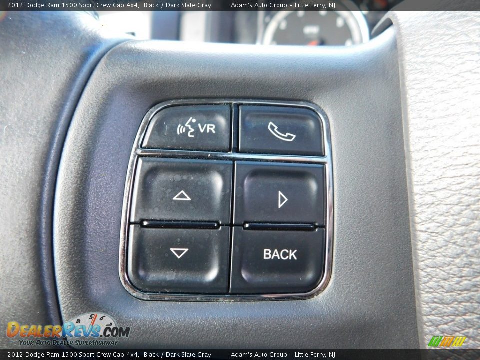 2012 Dodge Ram 1500 Sport Crew Cab 4x4 Black / Dark Slate Gray Photo #28