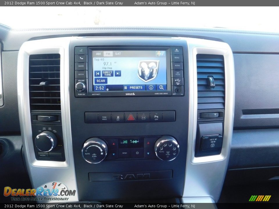 2012 Dodge Ram 1500 Sport Crew Cab 4x4 Black / Dark Slate Gray Photo #31