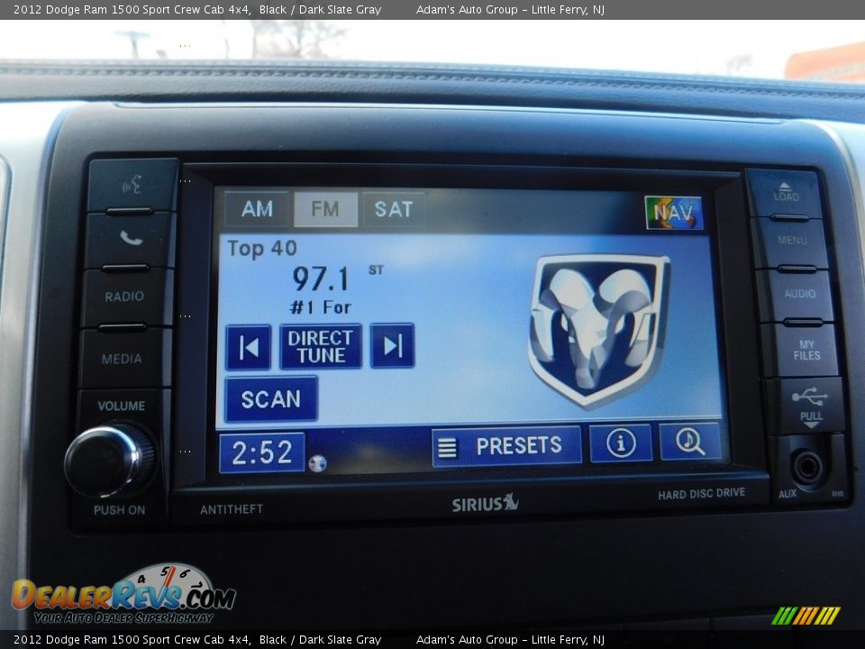2012 Dodge Ram 1500 Sport Crew Cab 4x4 Black / Dark Slate Gray Photo #32