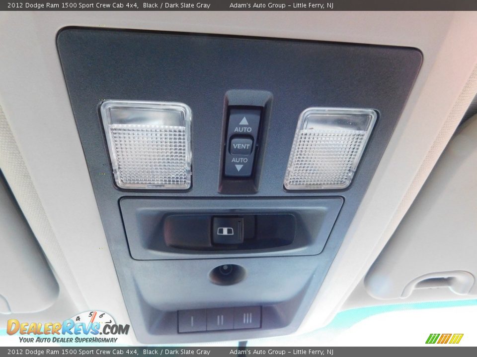 2012 Dodge Ram 1500 Sport Crew Cab 4x4 Black / Dark Slate Gray Photo #36