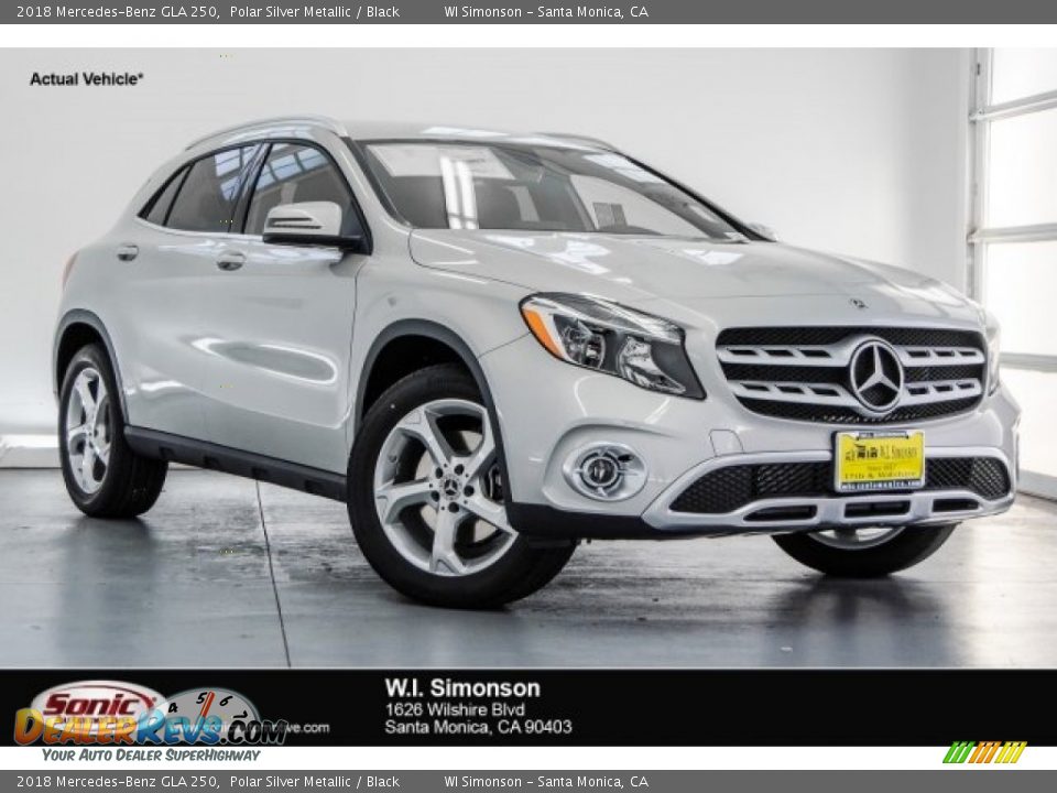 2018 Mercedes-Benz GLA 250 Polar Silver Metallic / Black Photo #1