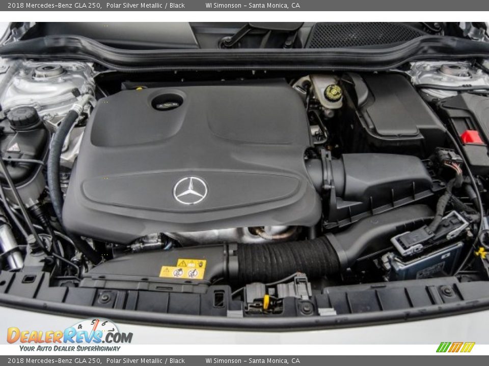 2018 Mercedes-Benz GLA 250 Polar Silver Metallic / Black Photo #8
