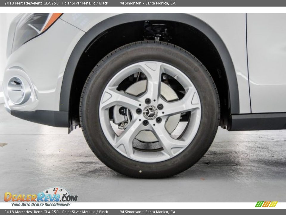 2018 Mercedes-Benz GLA 250 Polar Silver Metallic / Black Photo #9