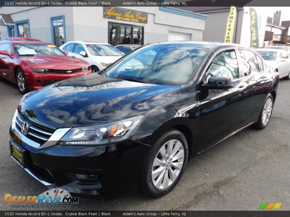2015 Honda Accord EX-L Sedan Crystal Black Pearl / Black Photo #1