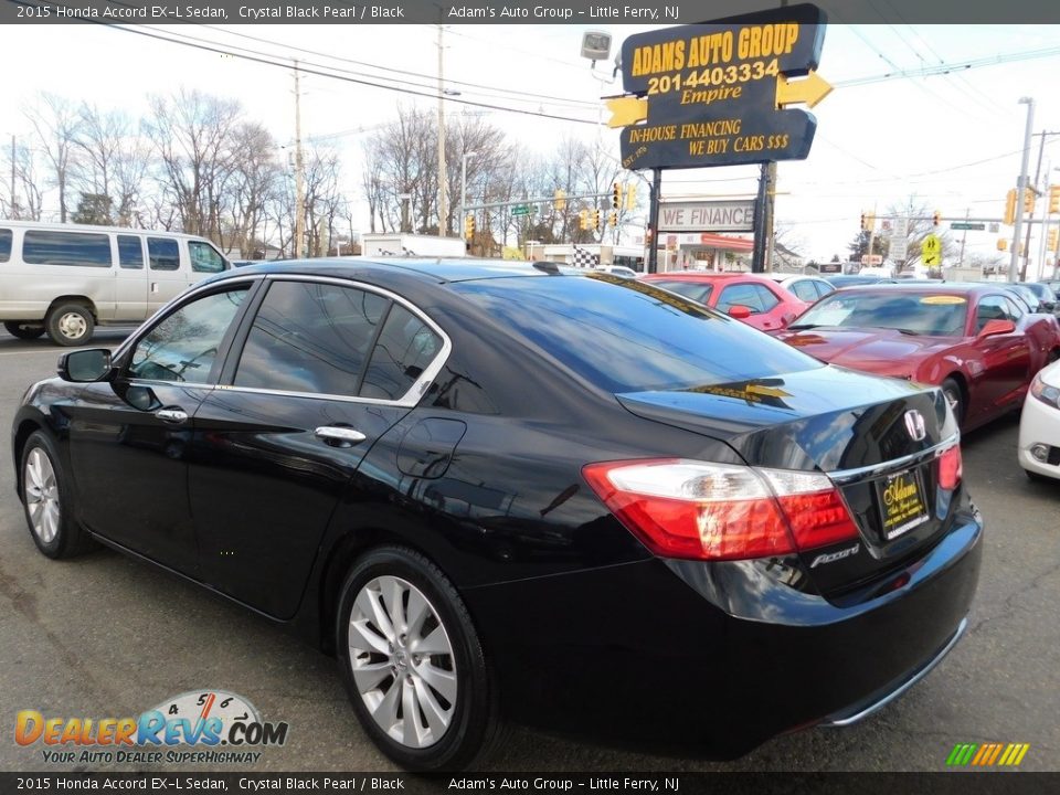 2015 Honda Accord EX-L Sedan Crystal Black Pearl / Black Photo #3