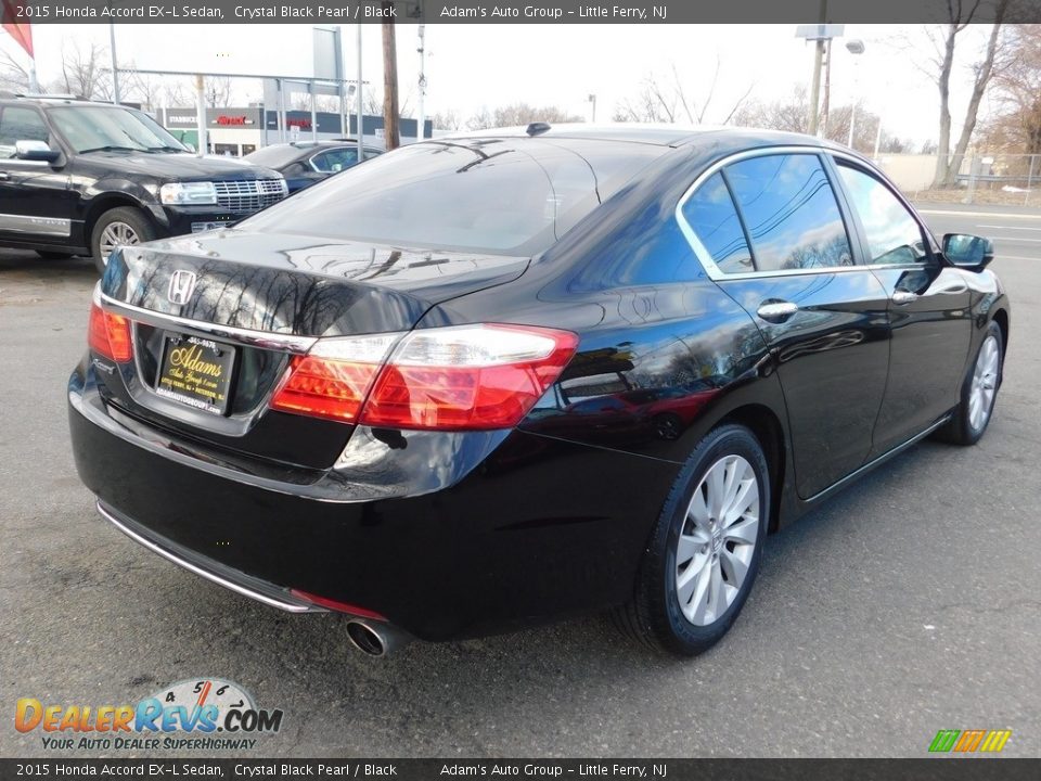 2015 Honda Accord EX-L Sedan Crystal Black Pearl / Black Photo #5