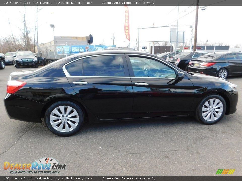 2015 Honda Accord EX-L Sedan Crystal Black Pearl / Black Photo #6
