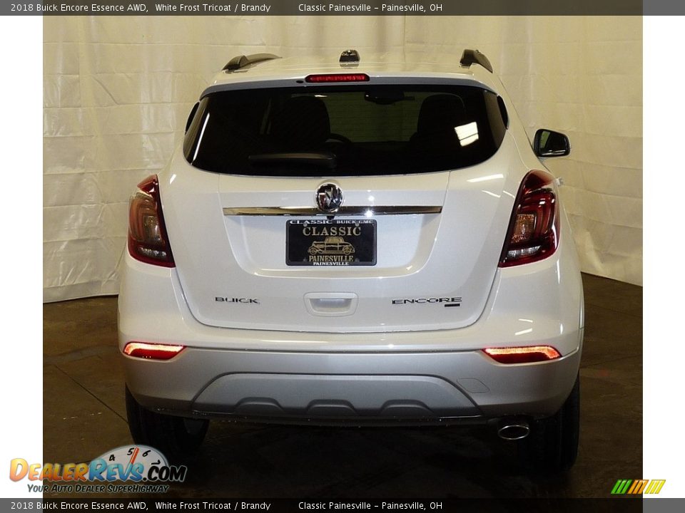 2018 Buick Encore Essence AWD White Frost Tricoat / Brandy Photo #3