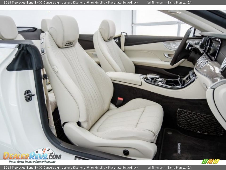 2018 Mercedes-Benz E 400 Convertible designo Diamond White Metallic / Macchiato Beige/Black Photo #2