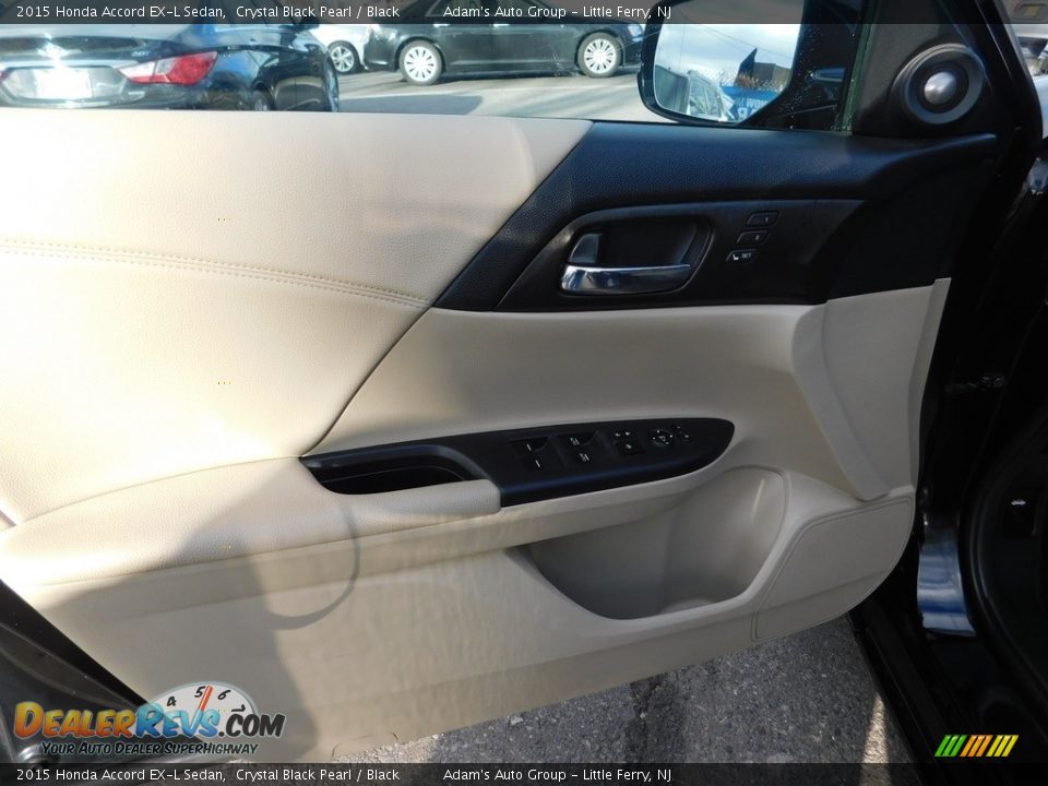 2015 Honda Accord EX-L Sedan Crystal Black Pearl / Black Photo #10