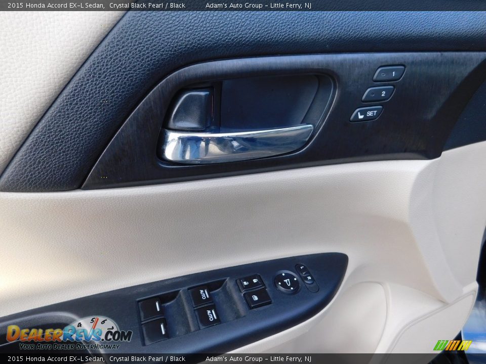 2015 Honda Accord EX-L Sedan Crystal Black Pearl / Black Photo #11