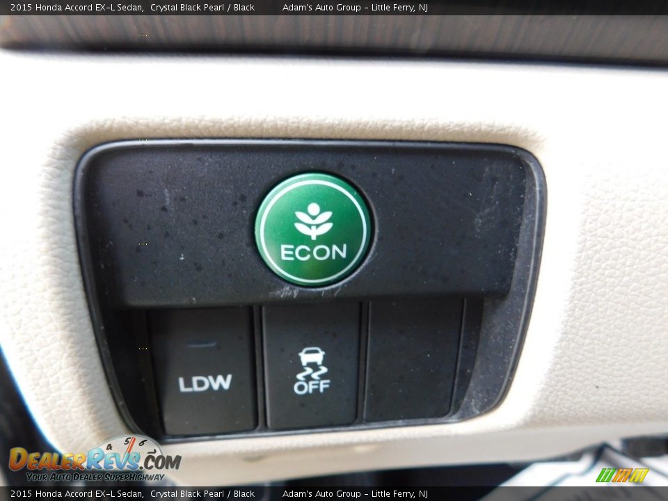 2015 Honda Accord EX-L Sedan Crystal Black Pearl / Black Photo #12