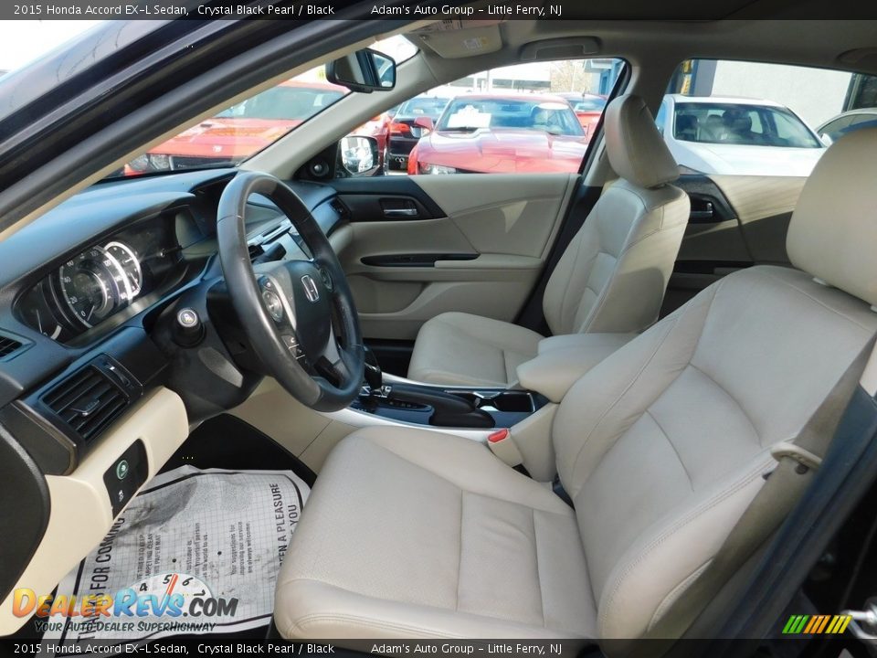 2015 Honda Accord EX-L Sedan Crystal Black Pearl / Black Photo #13