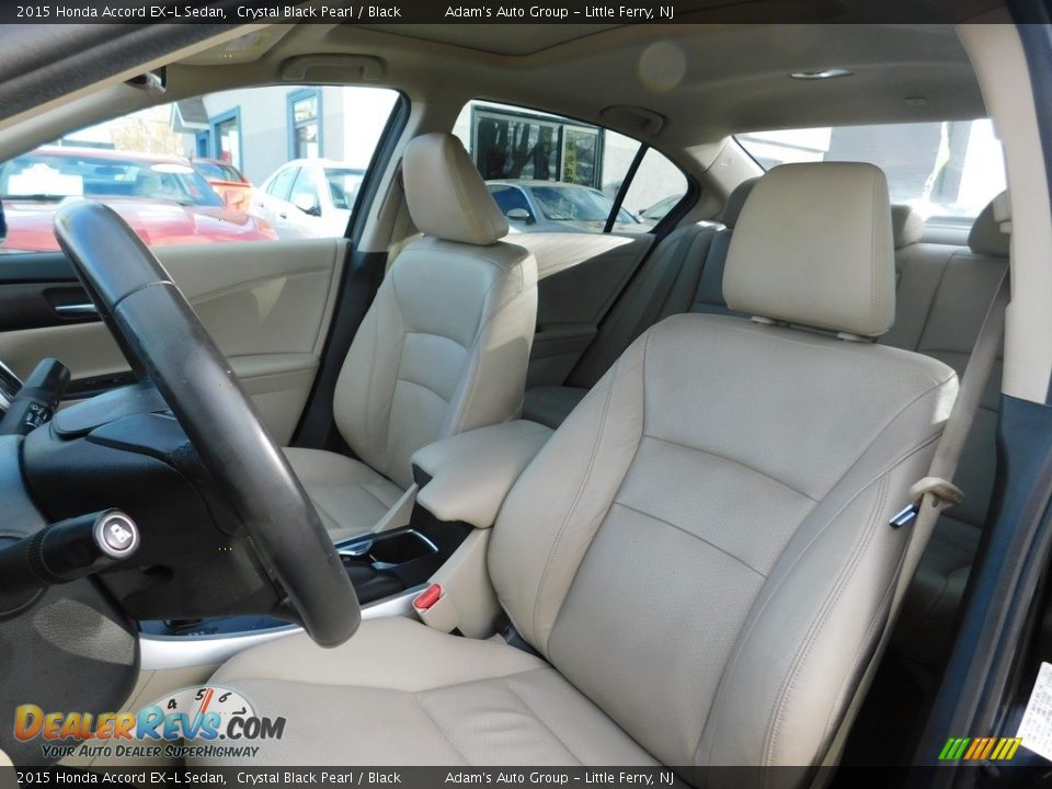 2015 Honda Accord EX-L Sedan Crystal Black Pearl / Black Photo #14