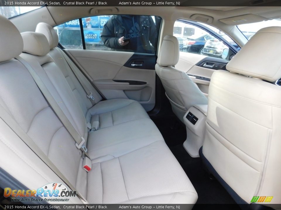 2015 Honda Accord EX-L Sedan Crystal Black Pearl / Black Photo #22