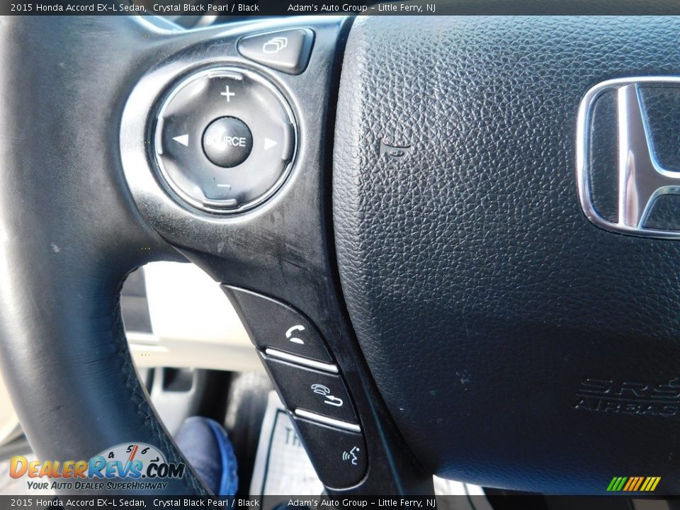 2015 Honda Accord EX-L Sedan Crystal Black Pearl / Black Photo #27