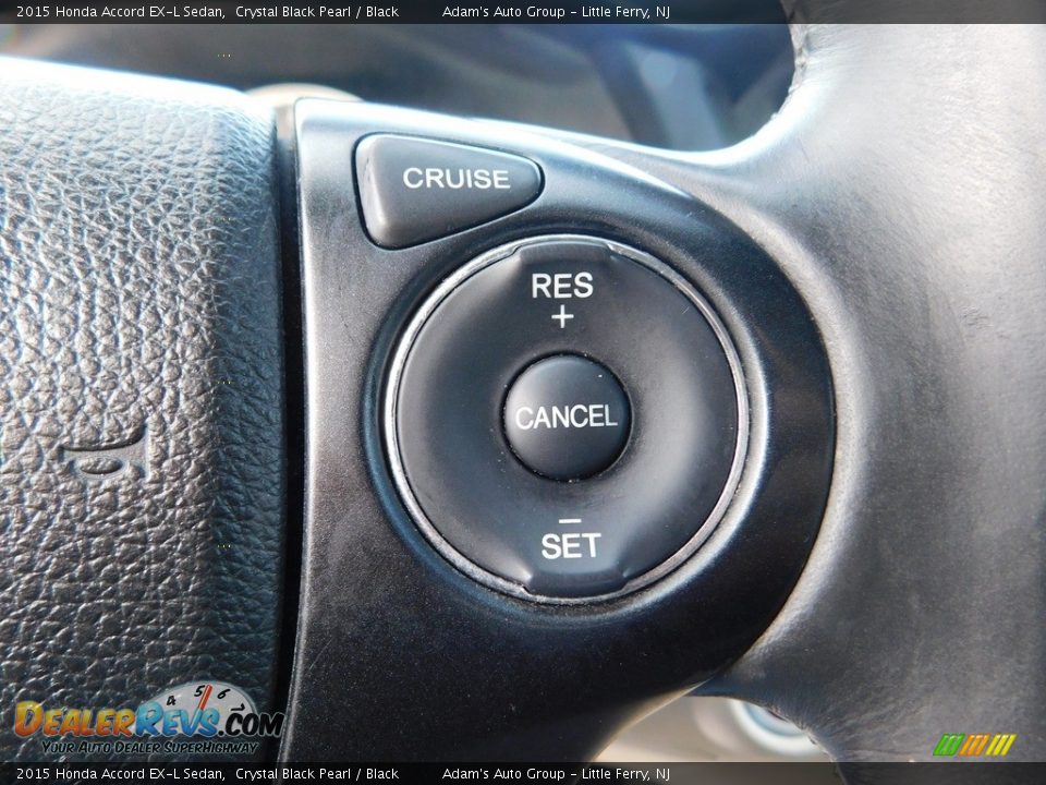 2015 Honda Accord EX-L Sedan Crystal Black Pearl / Black Photo #28