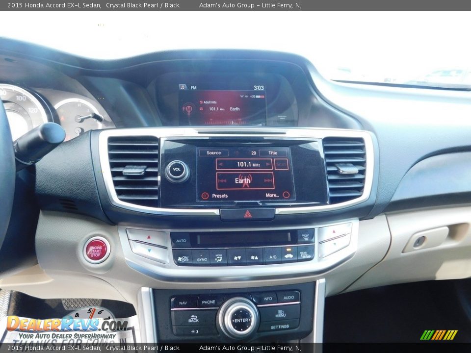 2015 Honda Accord EX-L Sedan Crystal Black Pearl / Black Photo #32