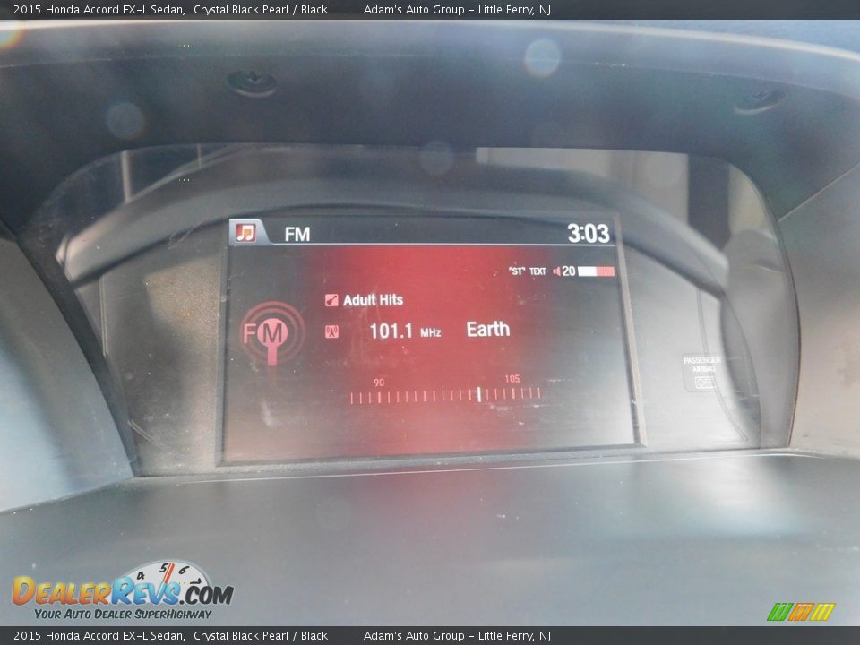 2015 Honda Accord EX-L Sedan Crystal Black Pearl / Black Photo #33