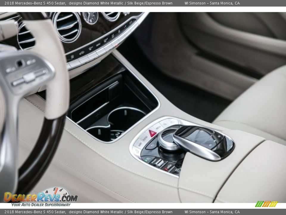 2018 Mercedes-Benz S 450 Sedan designo Diamond White Metallic / Silk Beige/Espresso Brown Photo #7