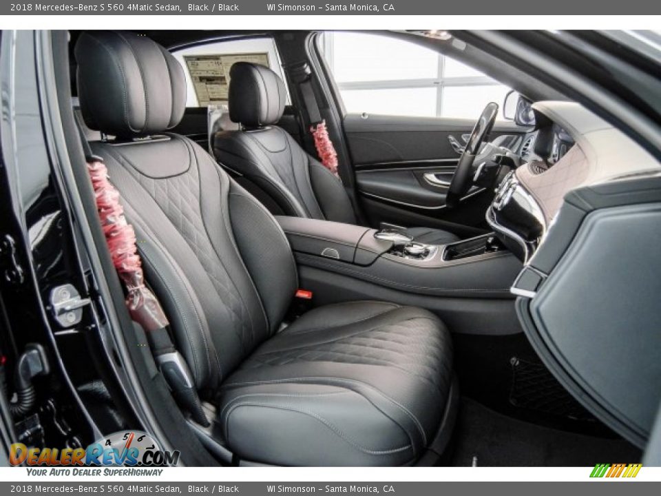 Black Interior - 2018 Mercedes-Benz S 560 4Matic Sedan Photo #2