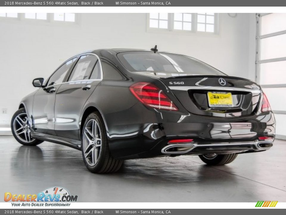 2018 Mercedes-Benz S 560 4Matic Sedan Black / Black Photo #3