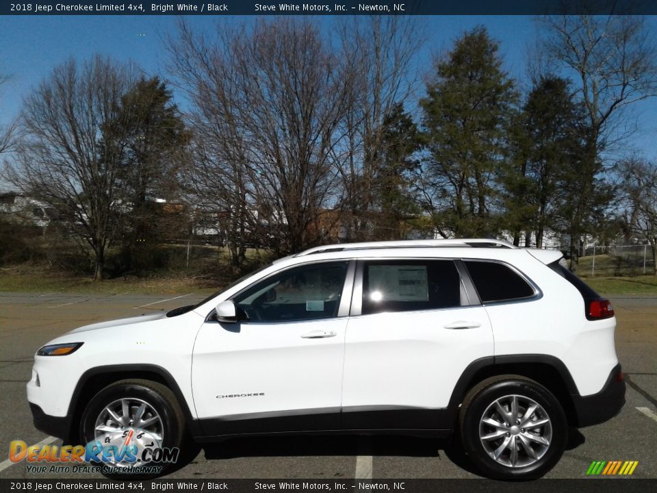 2018 Jeep Cherokee Limited 4x4 Bright White / Black Photo #1