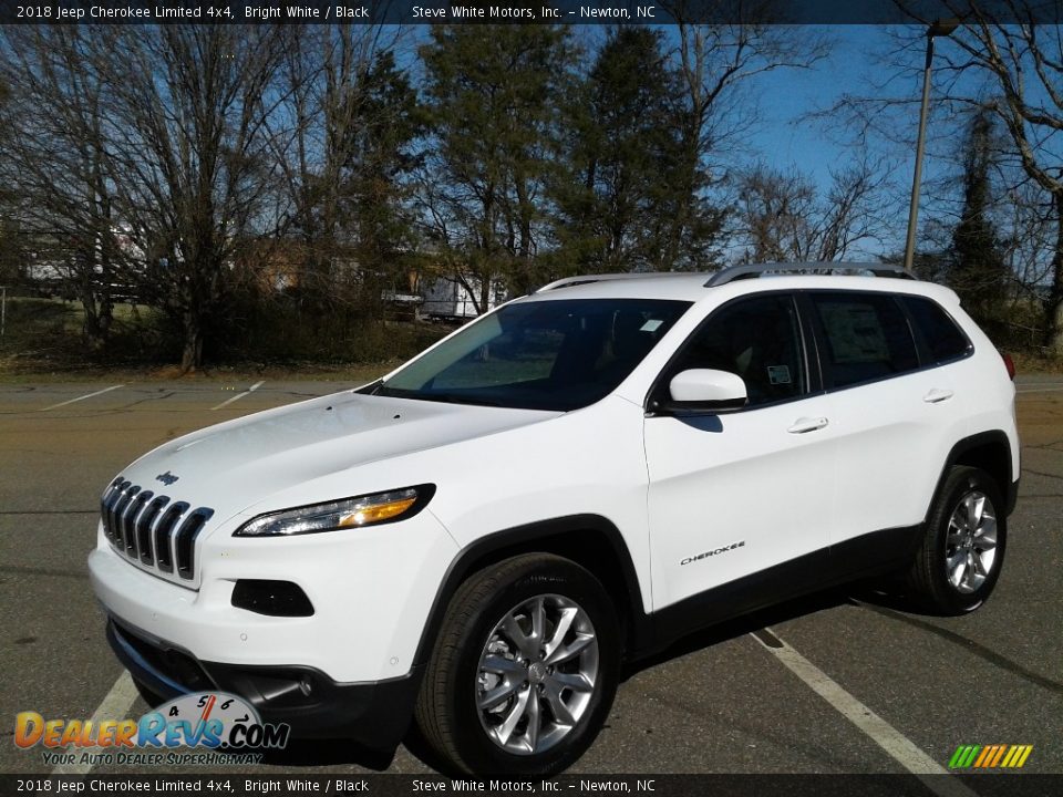 2018 Jeep Cherokee Limited 4x4 Bright White / Black Photo #2