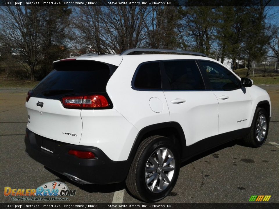 2018 Jeep Cherokee Limited 4x4 Bright White / Black Photo #6