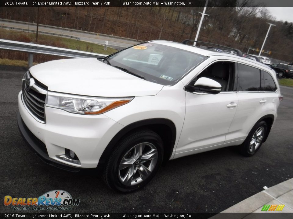 2016 Toyota Highlander Limited AWD Blizzard Pearl / Ash Photo #6