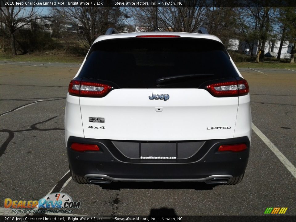 2018 Jeep Cherokee Limited 4x4 Bright White / Black Photo #7