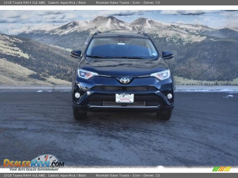 2018 Toyota RAV4 XLE AWD Galactic Aqua Mica / Black Photo #2