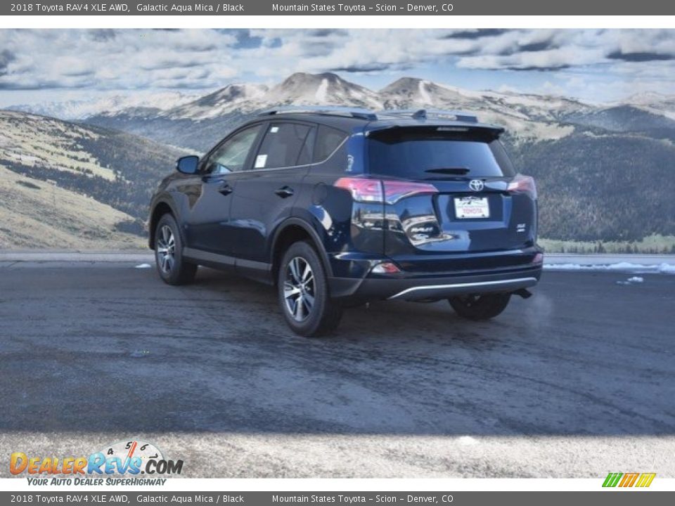 2018 Toyota RAV4 XLE AWD Galactic Aqua Mica / Black Photo #3
