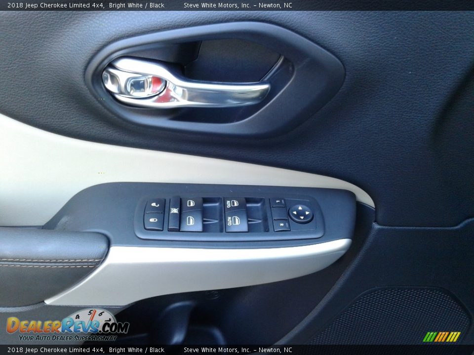 2018 Jeep Cherokee Limited 4x4 Bright White / Black Photo #9
