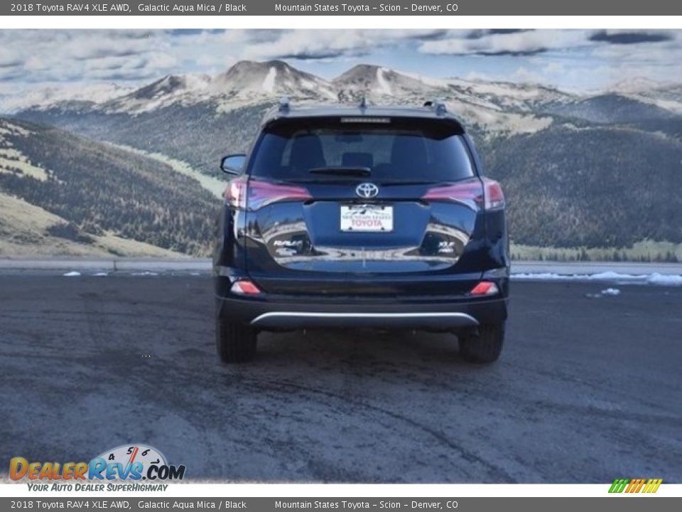 2018 Toyota RAV4 XLE AWD Galactic Aqua Mica / Black Photo #4