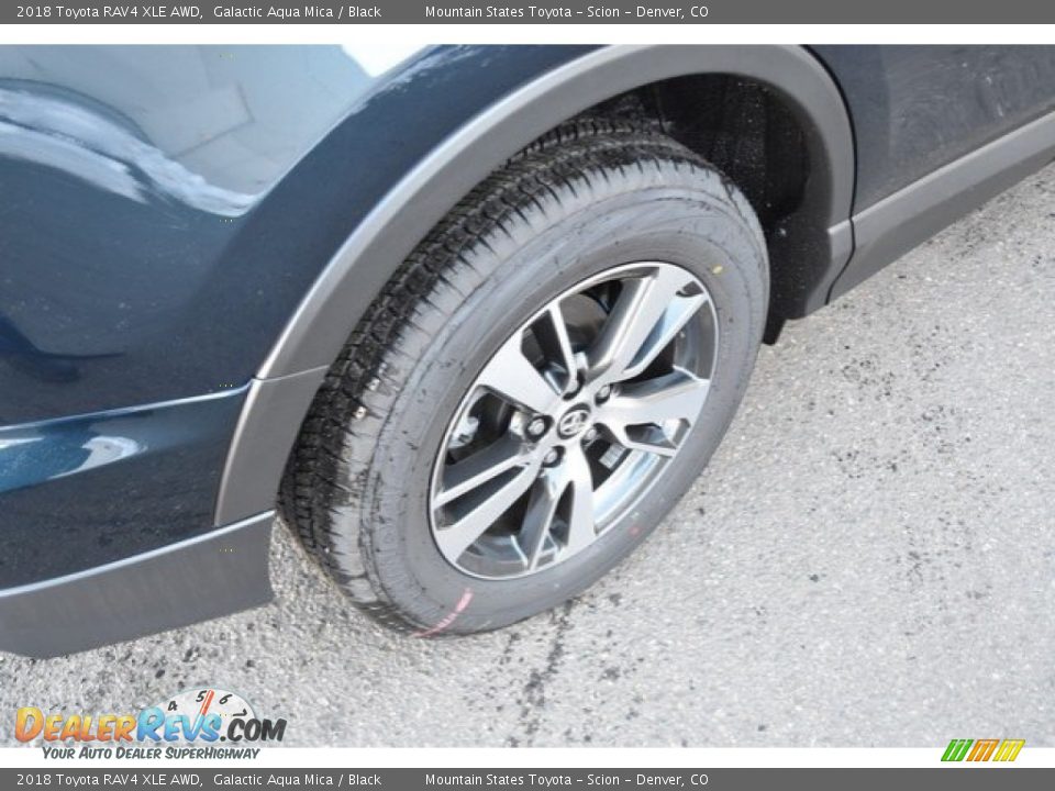 2018 Toyota RAV4 XLE AWD Galactic Aqua Mica / Black Photo #9