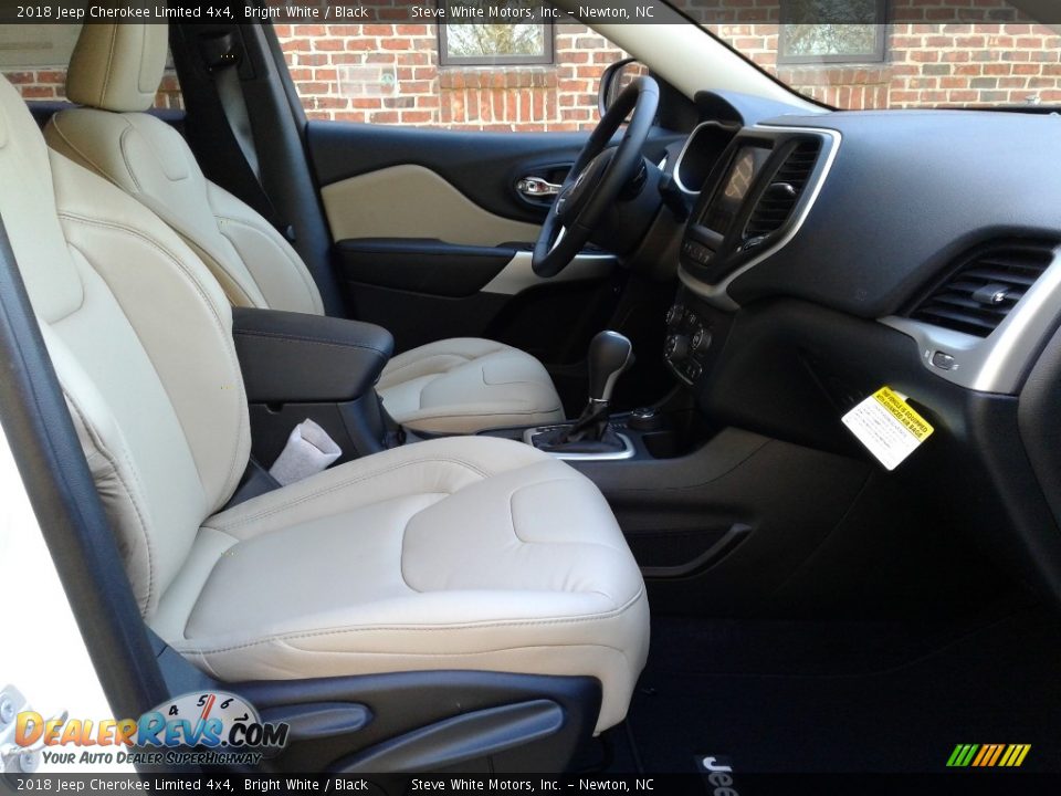 2018 Jeep Cherokee Limited 4x4 Bright White / Black Photo #14