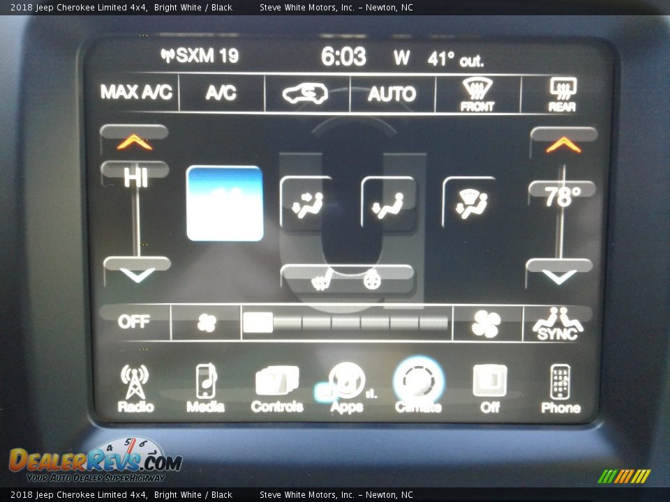 2018 Jeep Cherokee Limited 4x4 Bright White / Black Photo #24