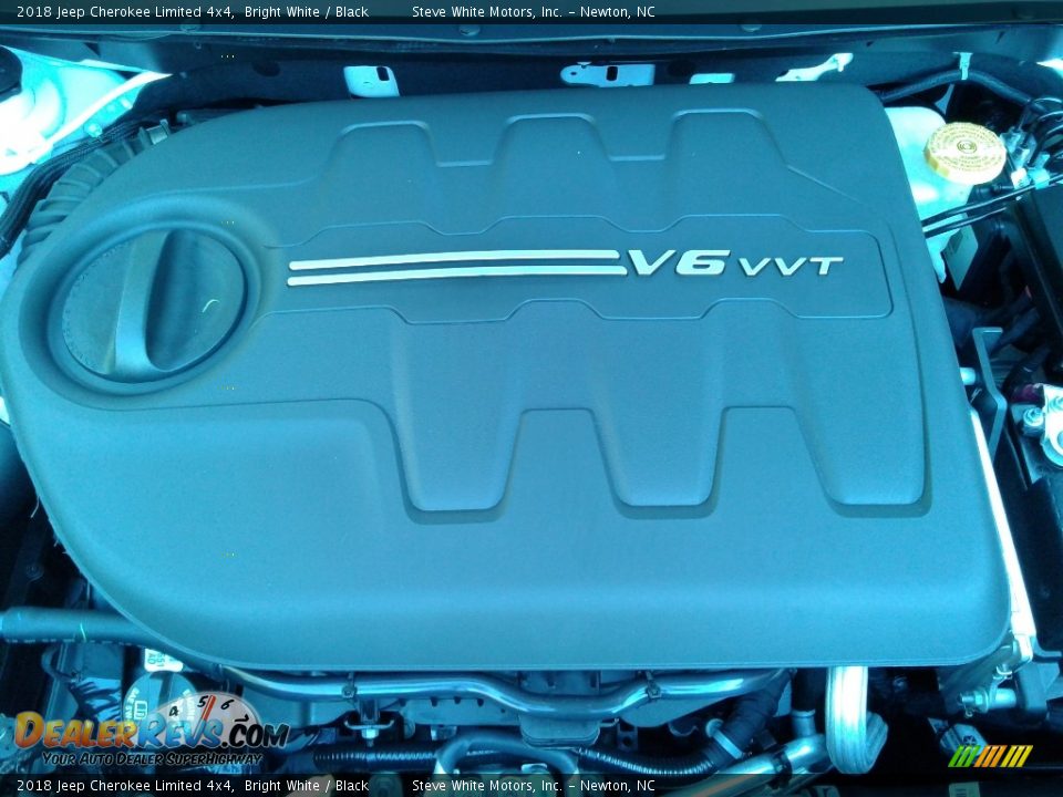 2018 Jeep Cherokee Limited 4x4 Bright White / Black Photo #30
