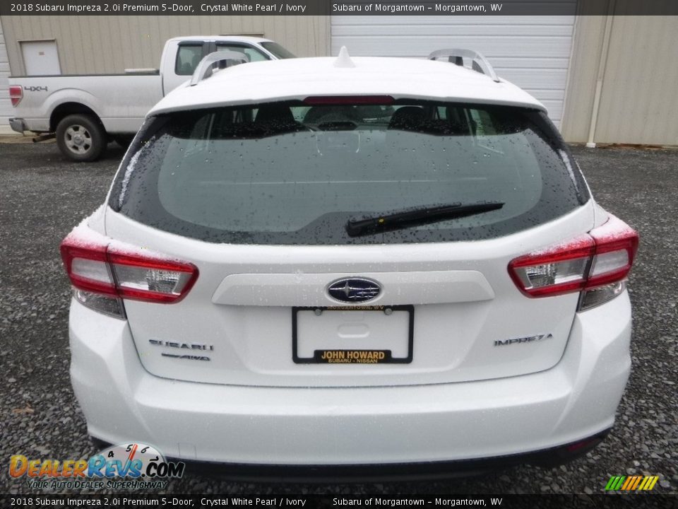 2018 Subaru Impreza 2.0i Premium 5-Door Crystal White Pearl / Ivory Photo #5